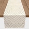 6ft. Cream Diamond Pattern Cotton Twill Table Runner